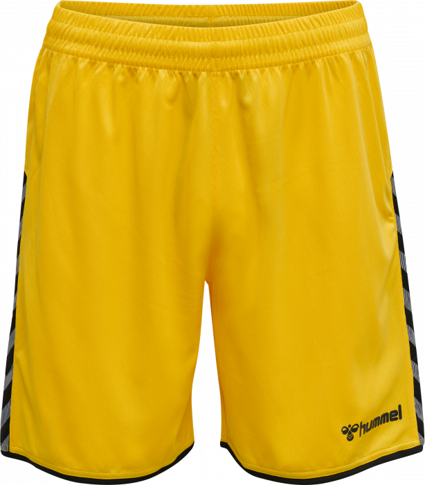 Hummel - Authentic Poly Shorts - Sports Yellow & noir