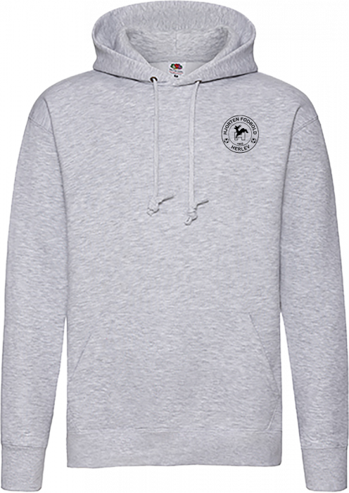 Fruit of the loom - Hjorten Fodbold Hoodie Voksen - Heather Grey