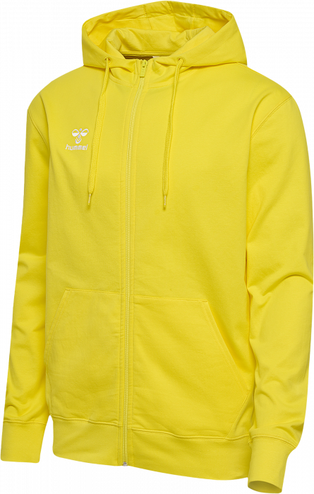 Hummel - Go 2.0 Hoodie W. Zip - Blazing Yellow