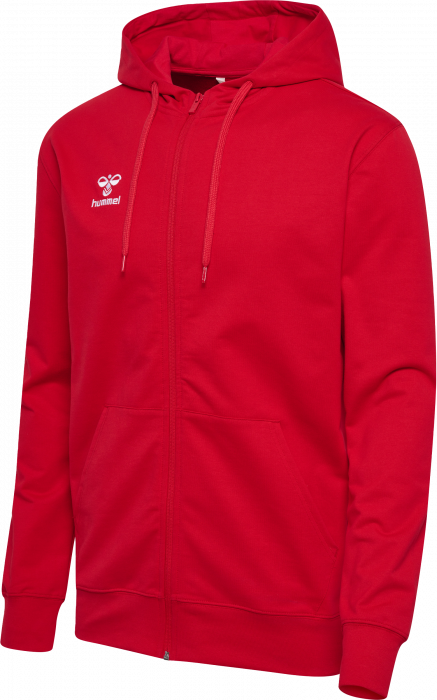 Hummel - Go 2.0 Hoodie W. Zip - True Red