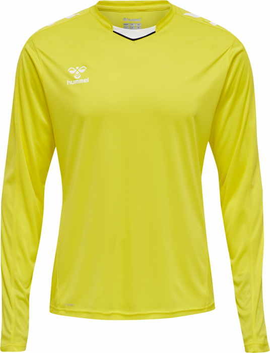 Hummel - Core Xk Poly Jersey Long - Blazing Yellow & vit
