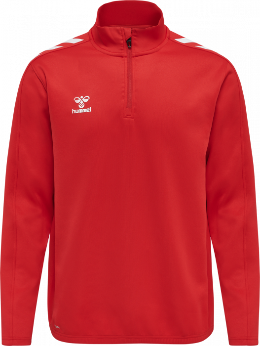 Hummel - Core Xk Half Zip Sweater - True Red & wit