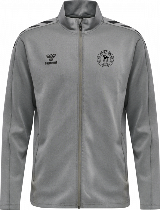 Hummel - If Hjorten Fodbold Full-Zip Adults - Grey Melange & zwart