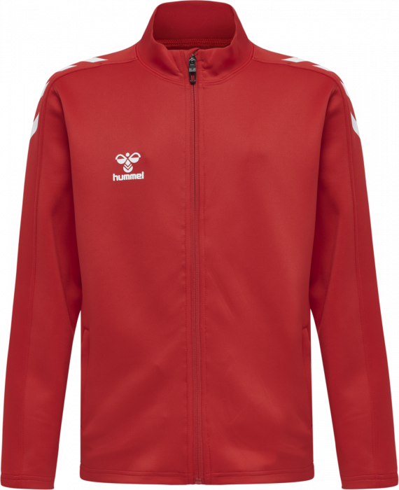 Hummel - Core Xk Poly Sweatshirt Jr - True Red & bianco