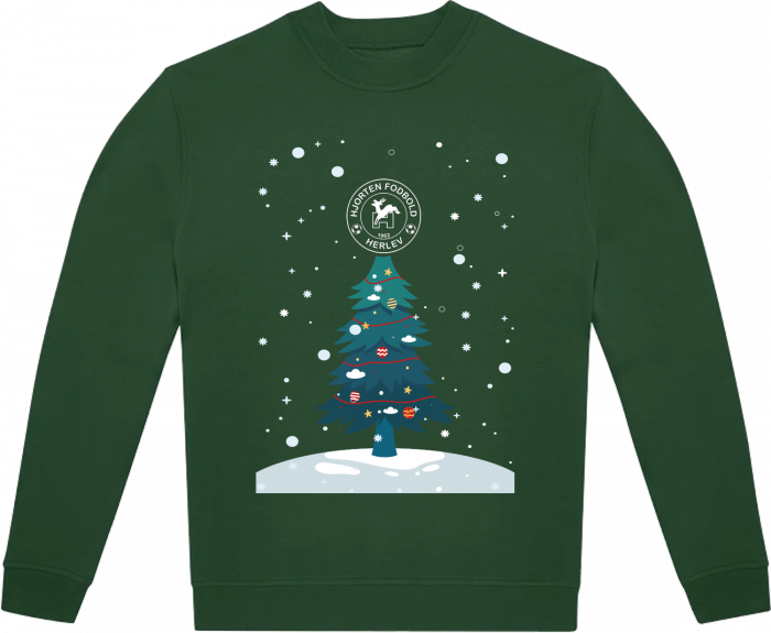 B&C - Hjorten Fodbold Christmas Jumper Kids - Bottle Green