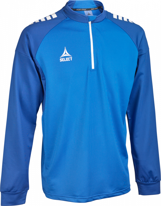 Select - Spain V25 Half-Zip Training Jacket - Blu & bianco