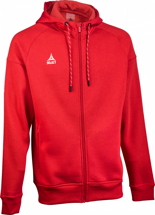 Select - Oxford V25 Hoodie W. Zip - Rosso