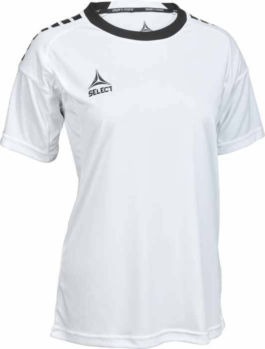 Select - Spain V25 Player Shirt S/s Women - Branco & preto
